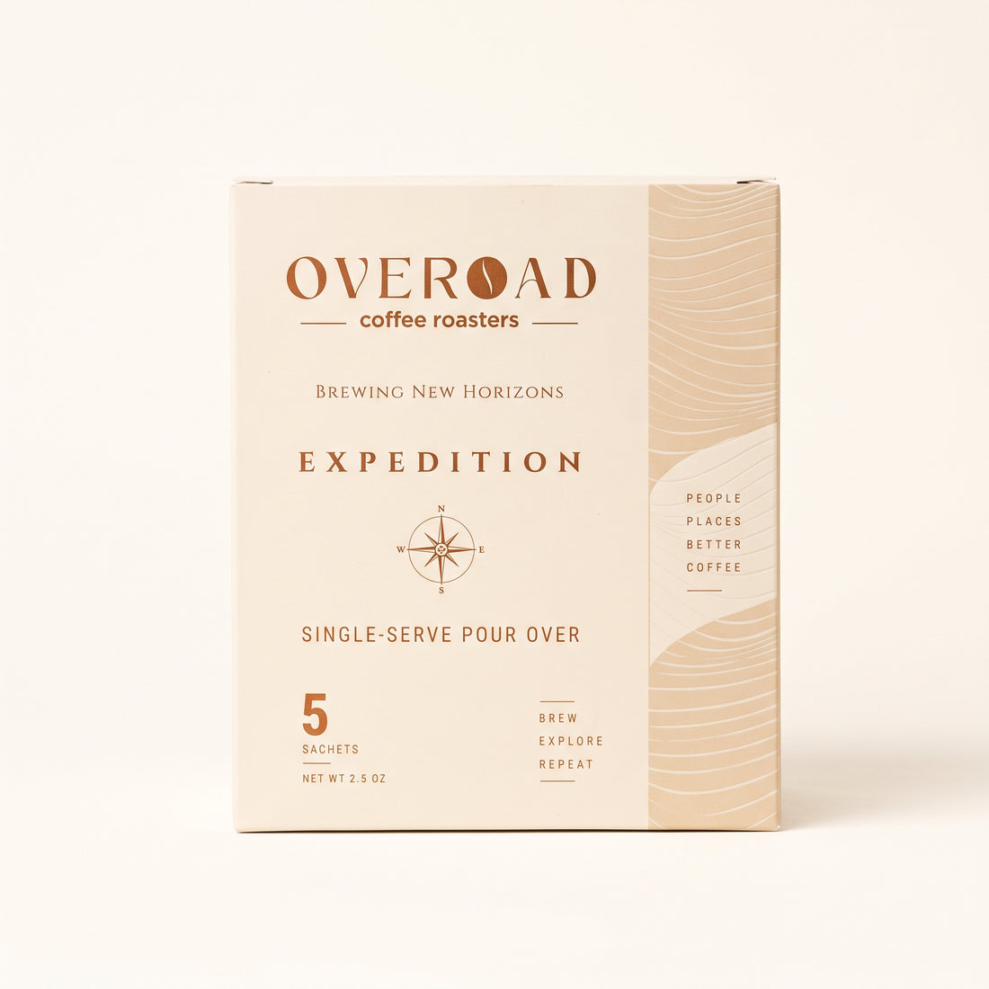 OVEROAD EXPEDITION single-serve pour over box, 5 sachets