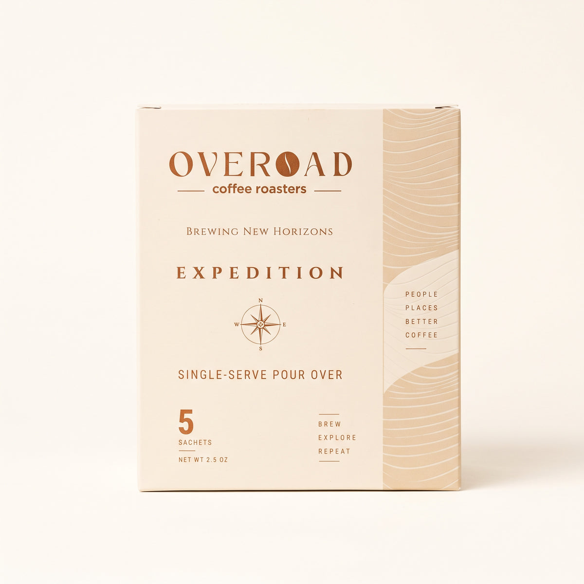 OVEROAD EXPEDITION single-serve pour over box, 5 sachets